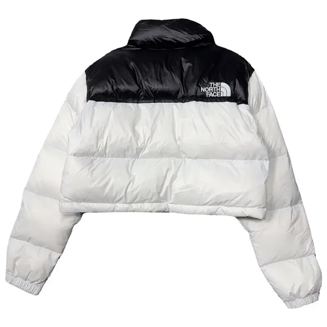 [새상품]노스페이스 화이트 로고 크롭 패딩 S 상품이미지2