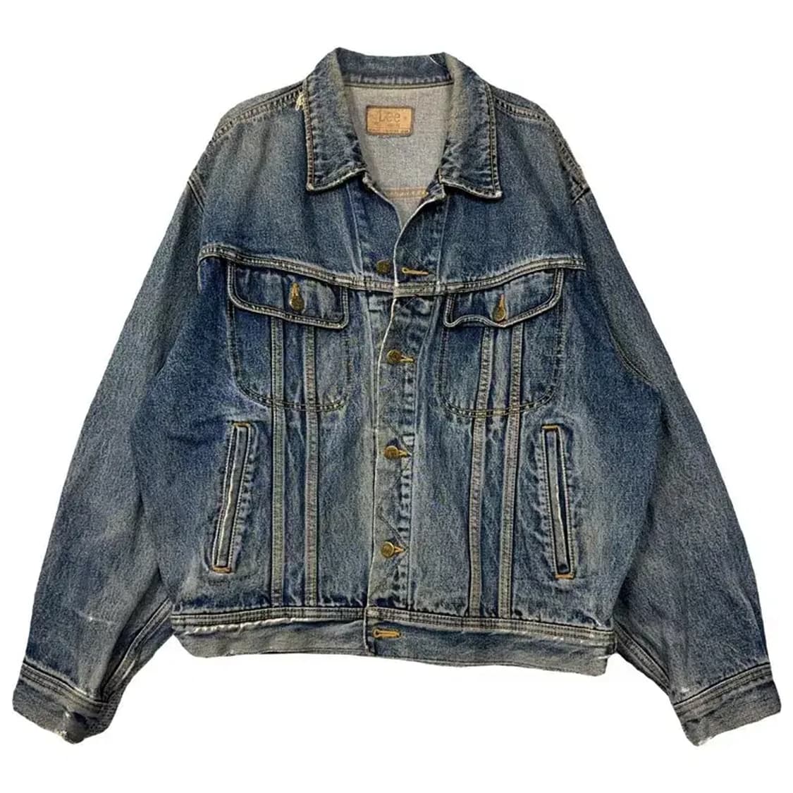 리 빈티지 워싱 데님 자켓 XL 상품이미지1