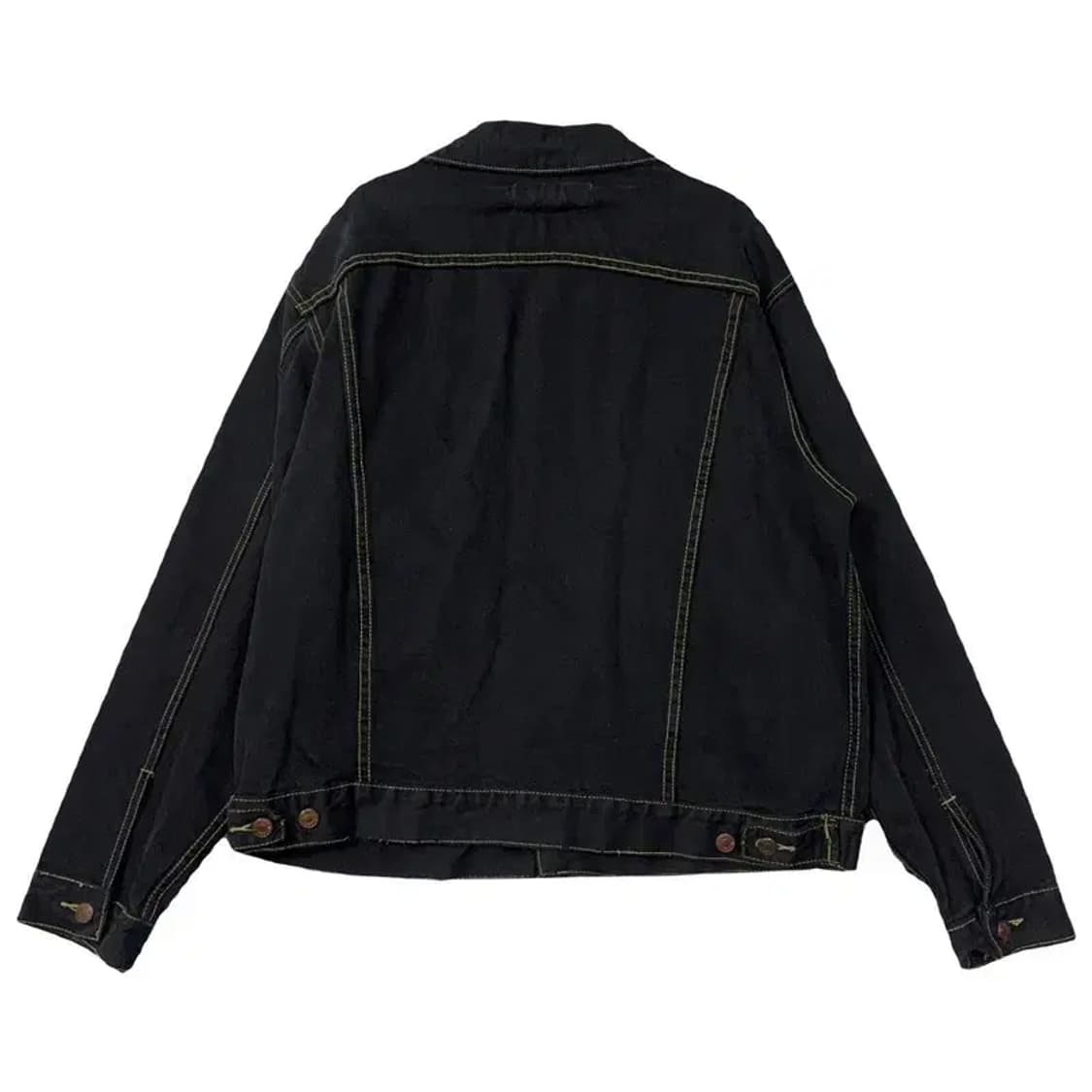 빈티지 블랙 스티치 데님 자켓 M 상품이미지2
