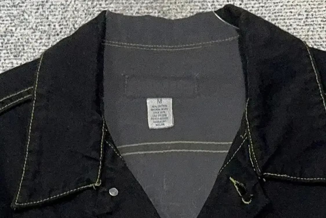 빈티지 블랙 스티치 데님 자켓 M 상품이미지5