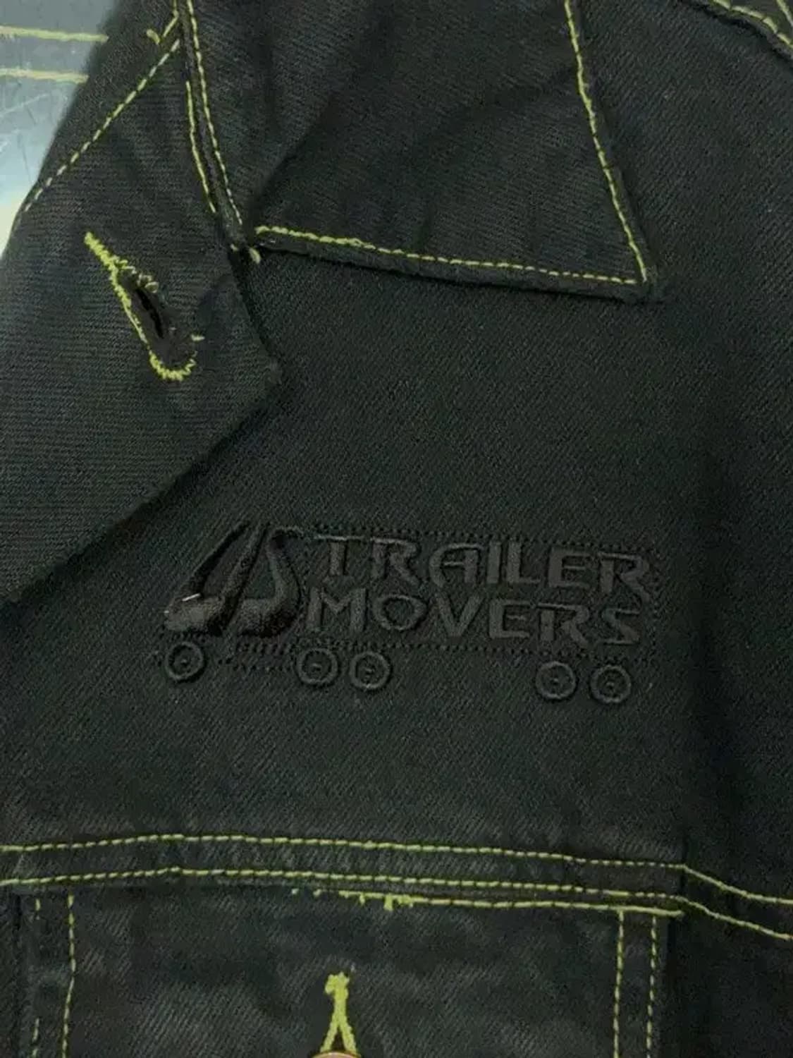 빈티지 블랙 스티치 데님 자켓 M 상품이미지7