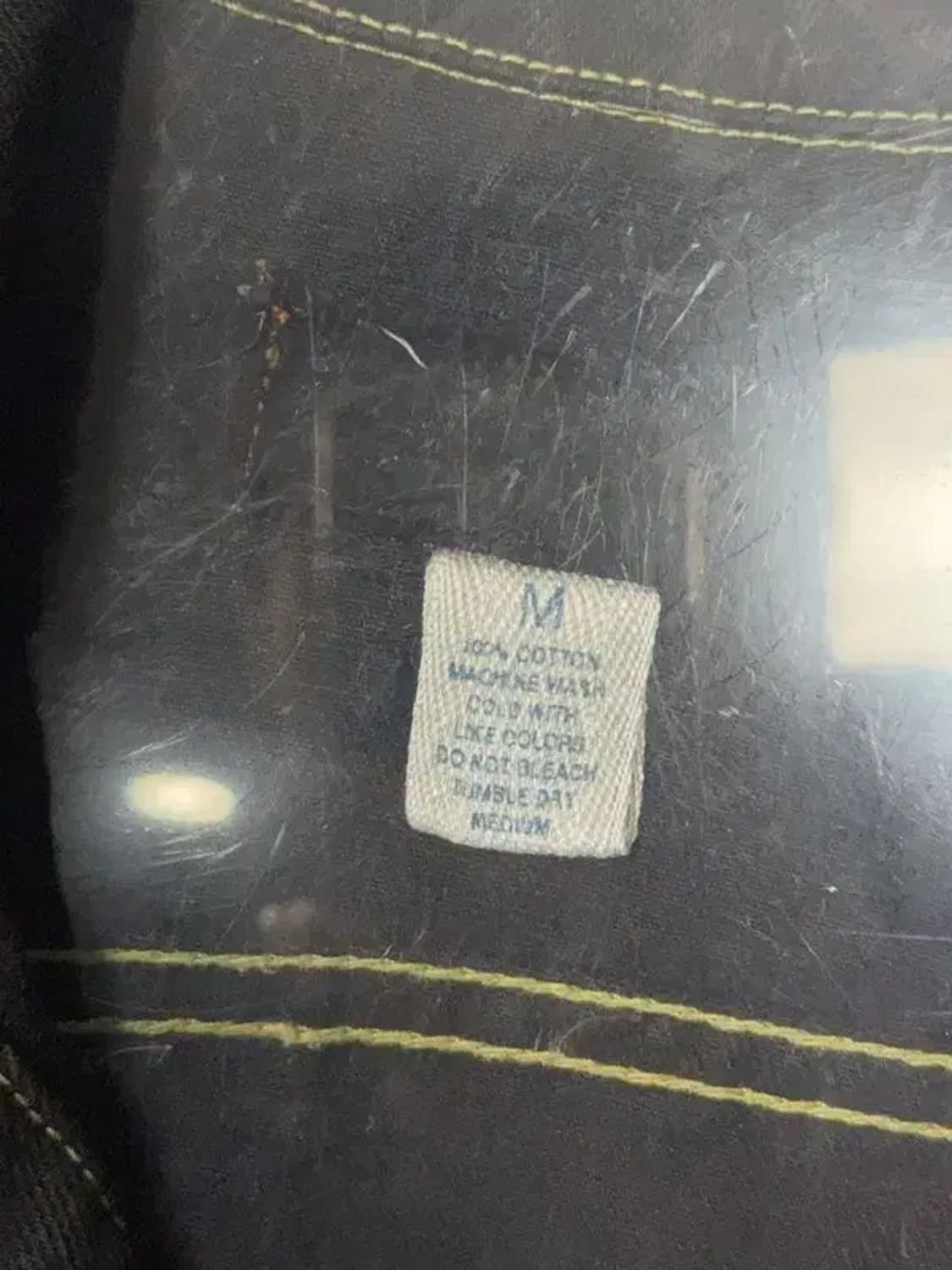 빈티지 블랙 스티치 데님 자켓 M 상품이미지9