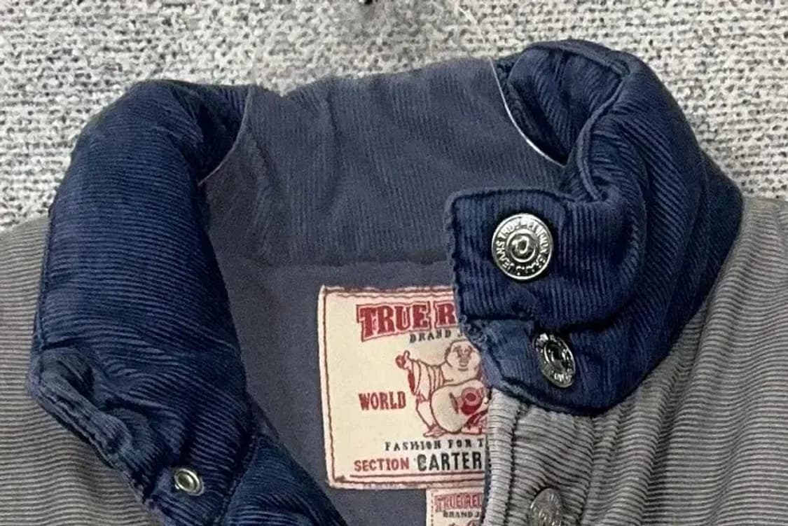 트루릴리젼 데님 인디고 패딩 조끼 M 상품이미지6