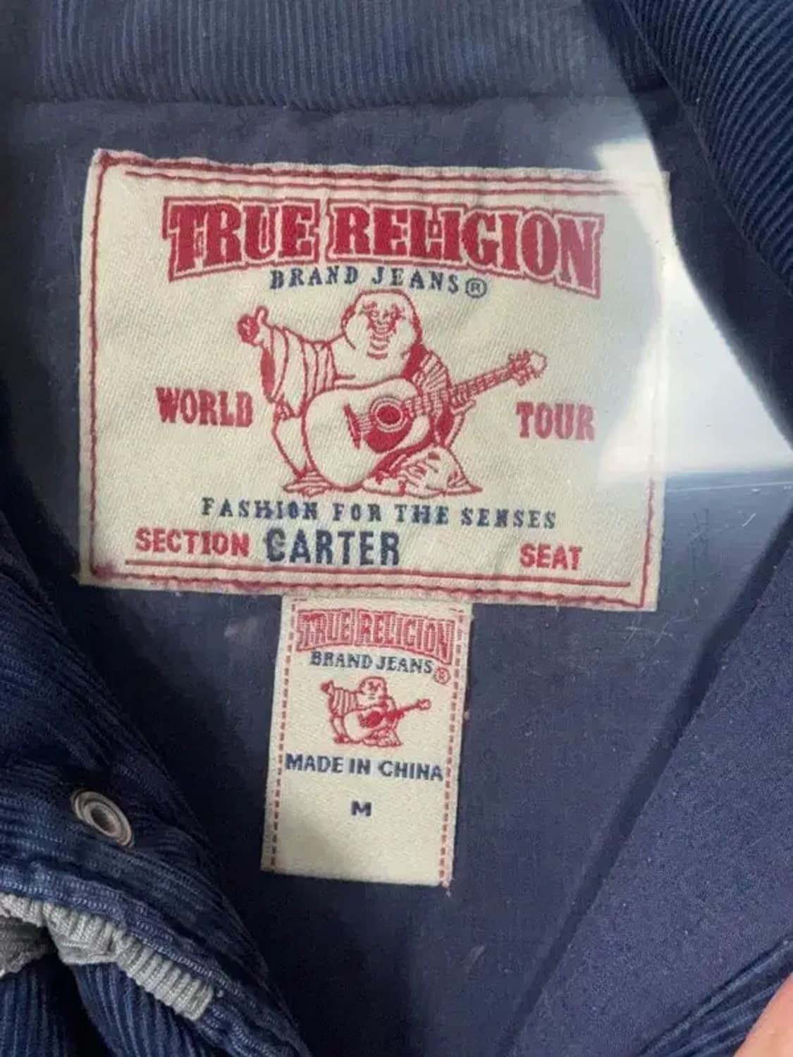 트루릴리젼 데님 인디고 패딩 조끼 M 상품이미지8