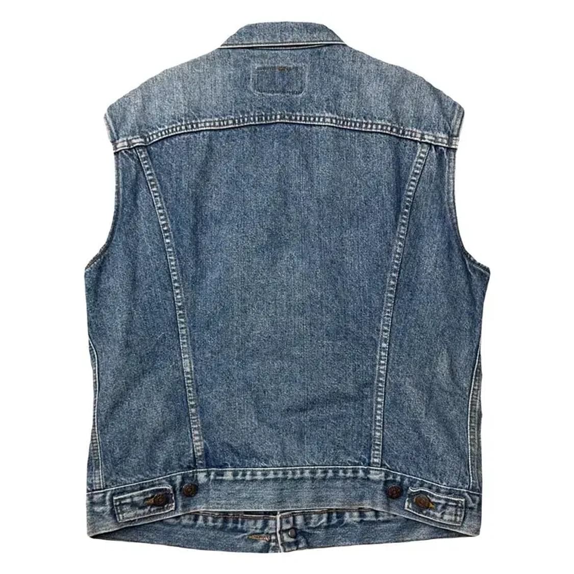 리바이스 빈티지 워싱 데님 조끼 M 상품이미지2