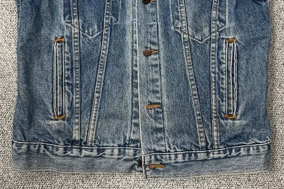 리바이스 빈티지 워싱 데님 조끼 M 상품이미지4