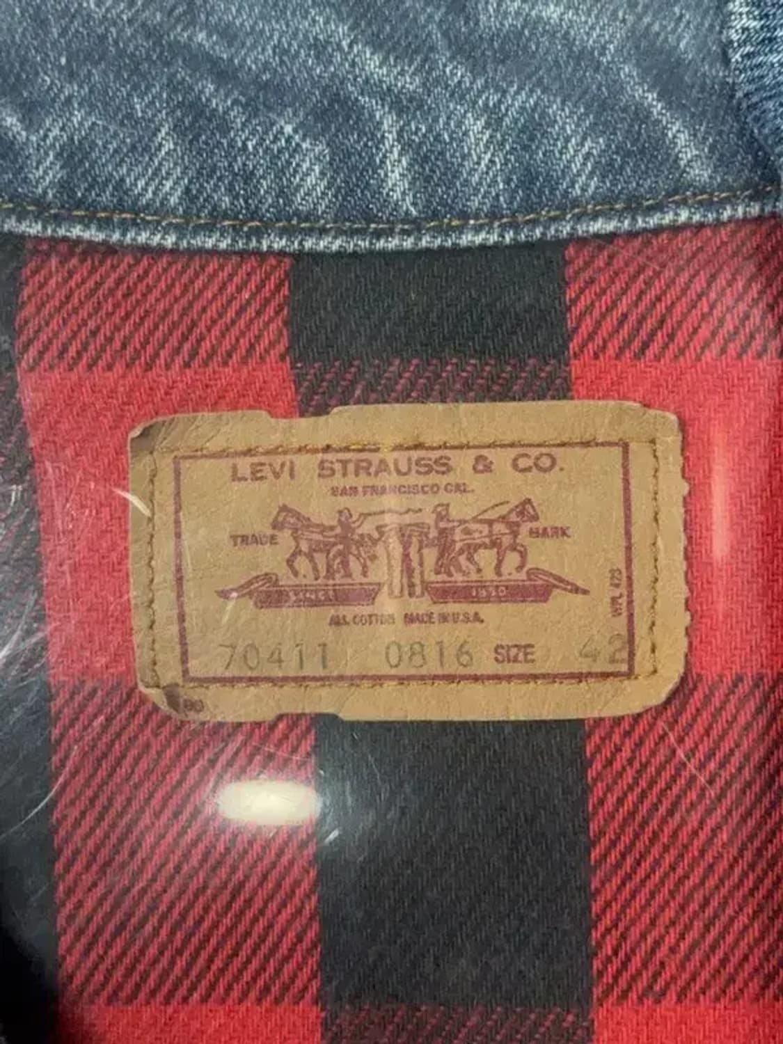 리바이스 80s 빈티지 데님 자켓 42 상품이미지8