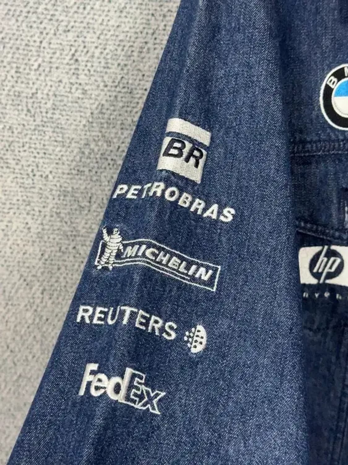 BNW 레이싱팀 빈티지 데님 자켓 L 상품이미지8