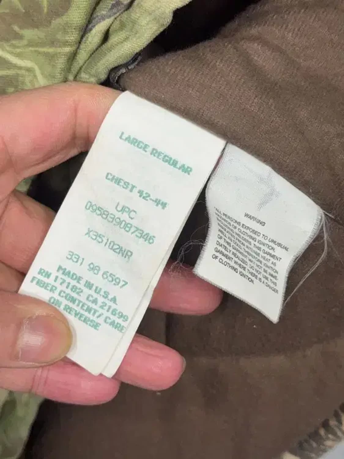 10x USA 리얼트리 카키 나일론 자켓 L 상품이미지8