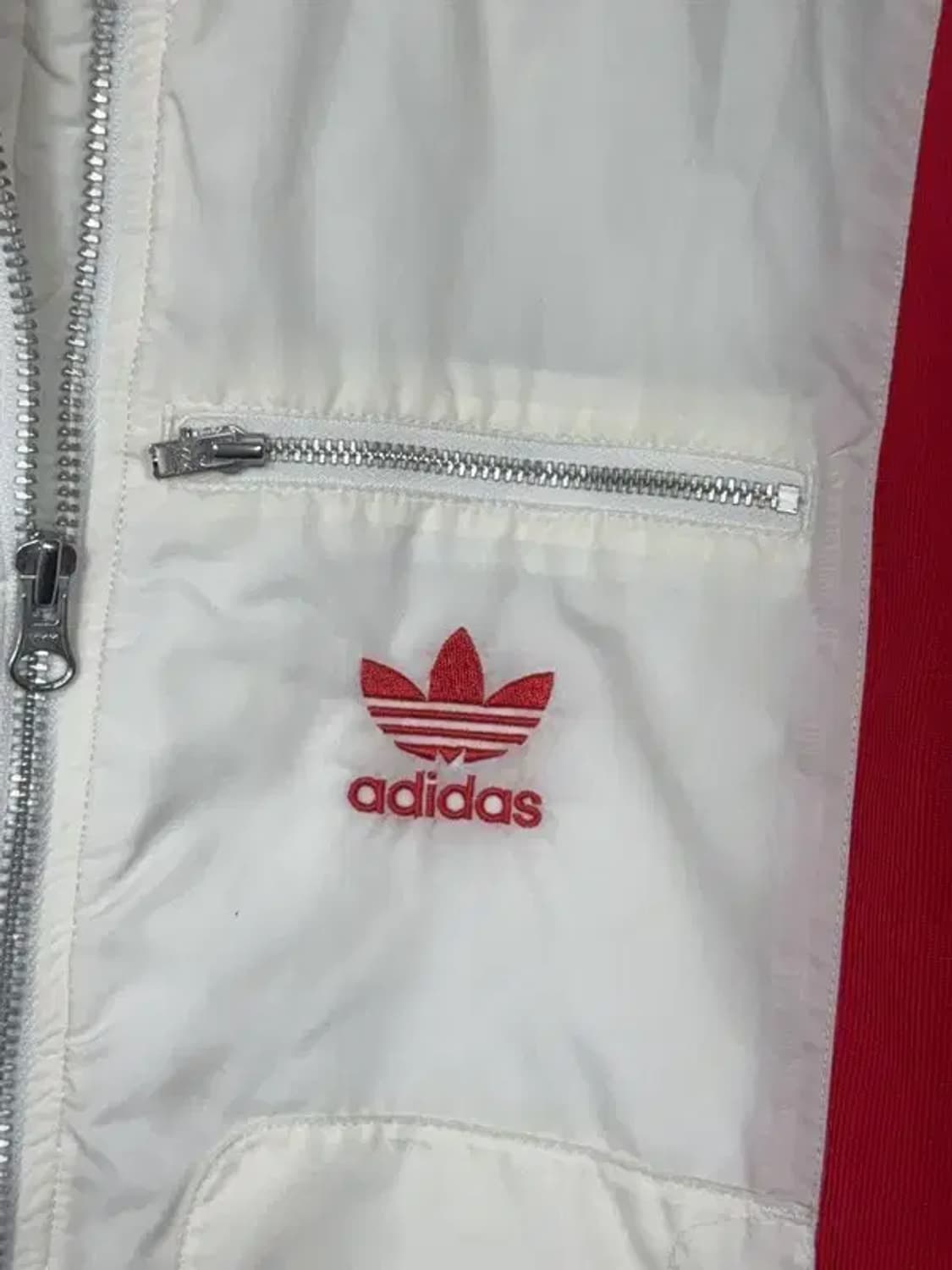 아디다스 화이트탭 Y2K 흰빨 레이싱 점퍼 자켓 S 상품이미지6