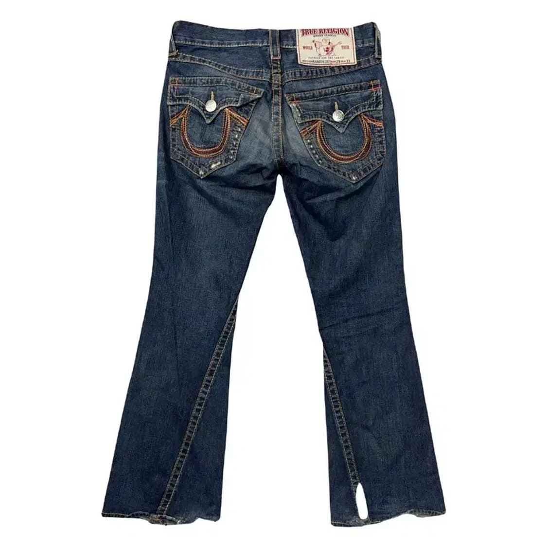 트루릴리젼 워싱 스티치 빈티지 Y2K 부츠컷 데님팬츠 32 상품이미지2