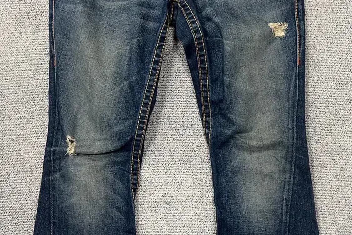 트루릴리젼 워싱 스티치 빈티지 Y2K 부츠컷 데님팬츠 32 상품이미지4