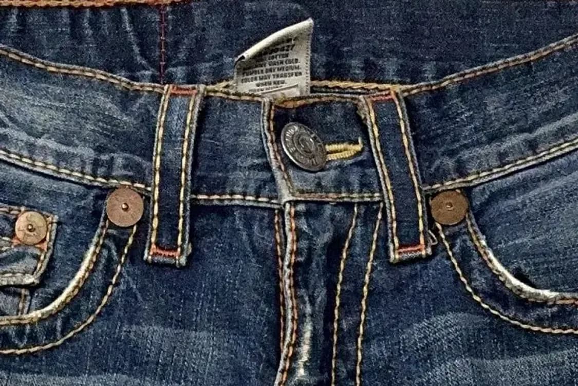 트루릴리젼 워싱 스티치 빈티지 Y2K 부츠컷 데님팬츠 32 상품이미지6