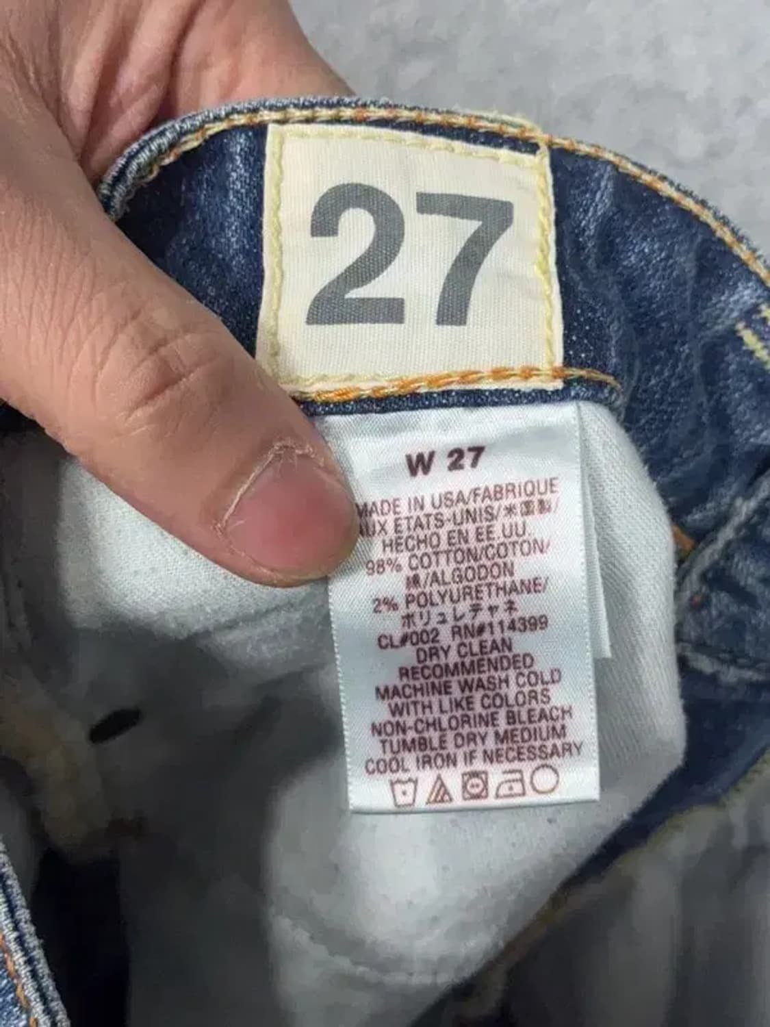 빈티지 Y2K 워싱 부츠컷 청바지 27 상품이미지10