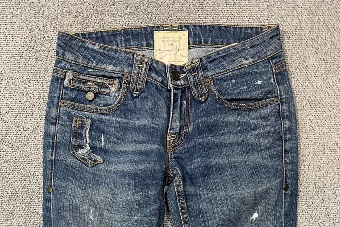 빈티지 Y2K 워싱 부츠컷 청바지 27 상품이미지3