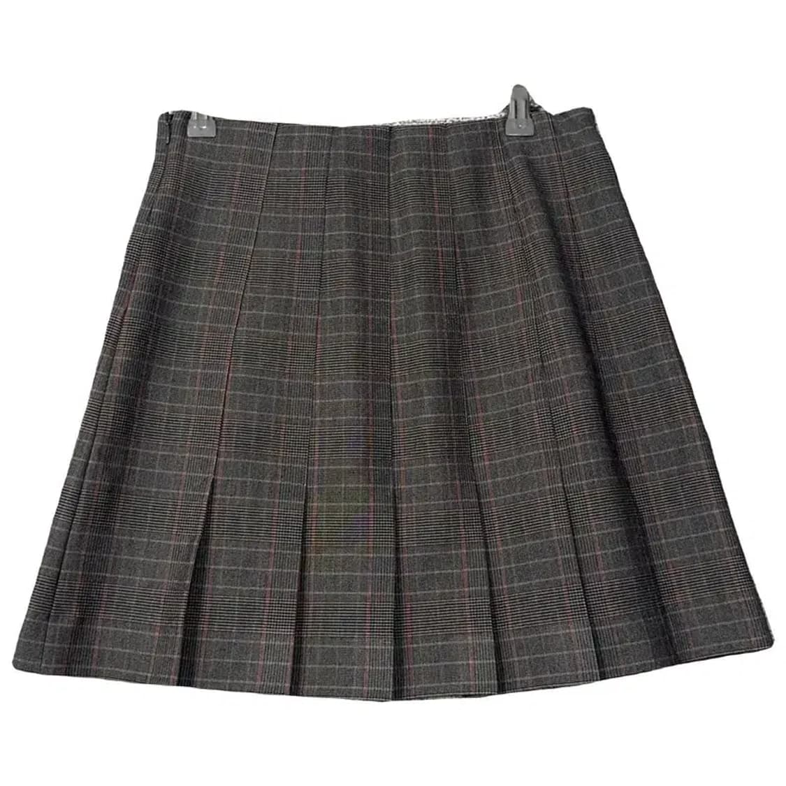 [새상품]마르디 메르크디 체크 그레이 미니스커트 M 상품이미지2