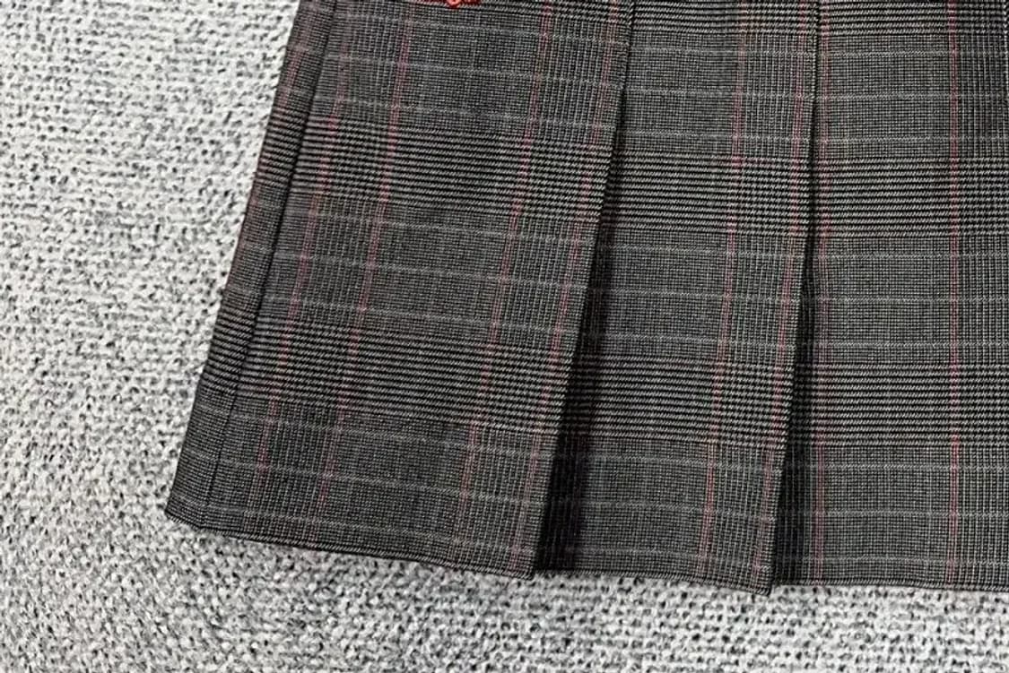 [새상품]마르디 메르크디 체크 그레이 미니스커트 M 상품이미지6