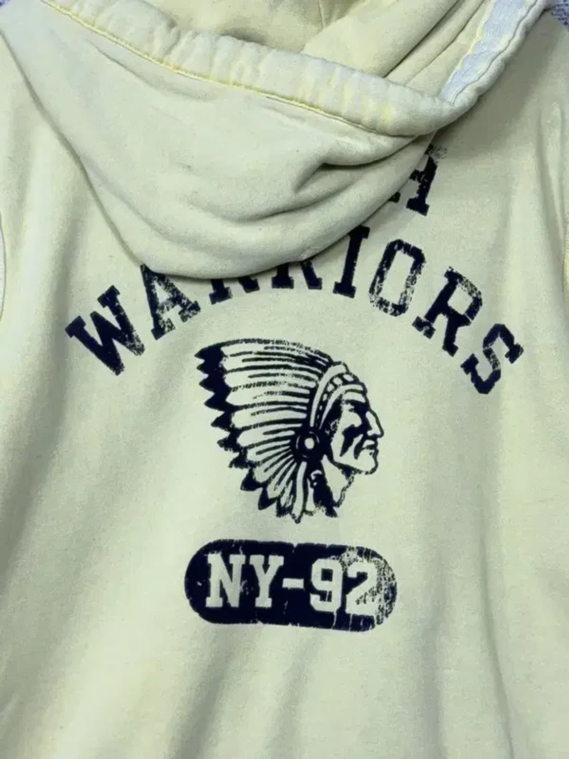 아베크롬비 y2k 자수 로고 옐로우 후드 집업 L 상품이미지7