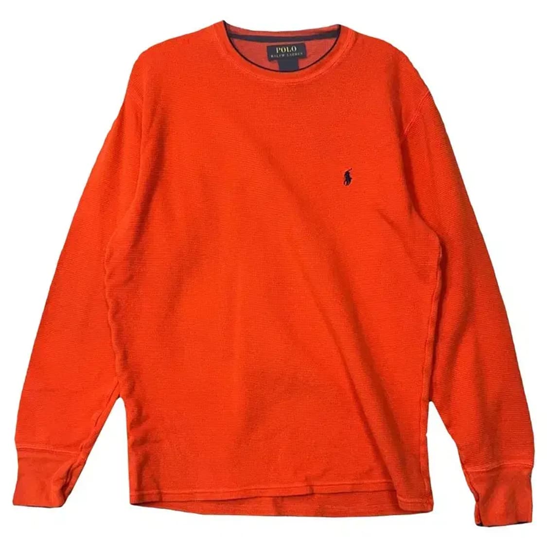 폴로 오렌지 로고 와플 코튼 긴팔티 S/CH/P 상품이미지1