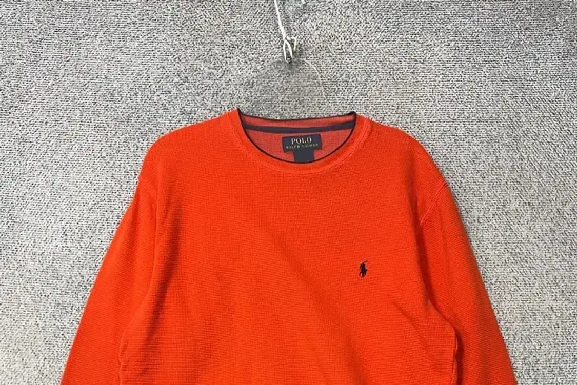 폴로 오렌지 로고 와플 코튼 긴팔티 S/CH/P 상품이미지3