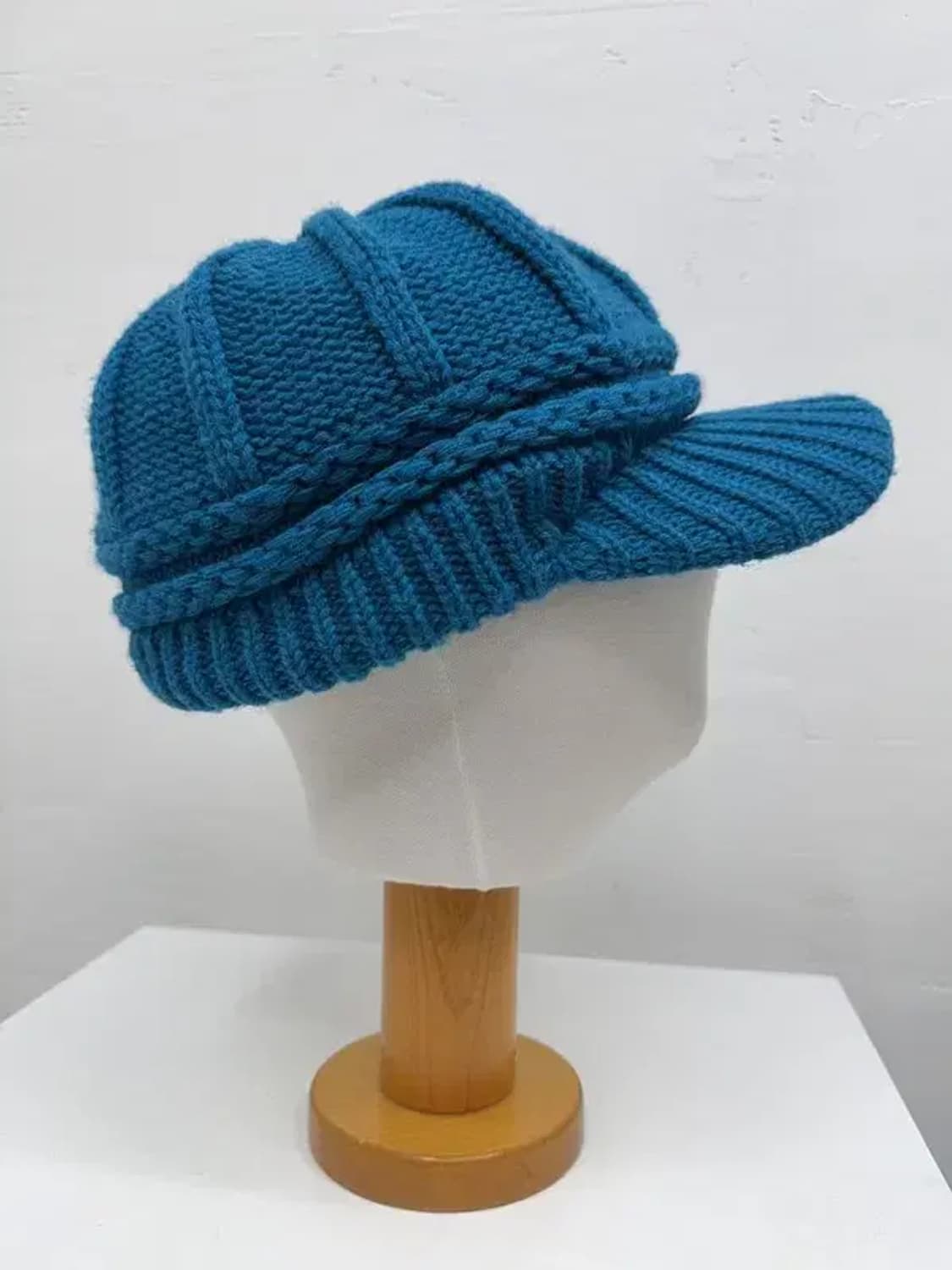 청록 갸루 니트캡 L 상품이미지4