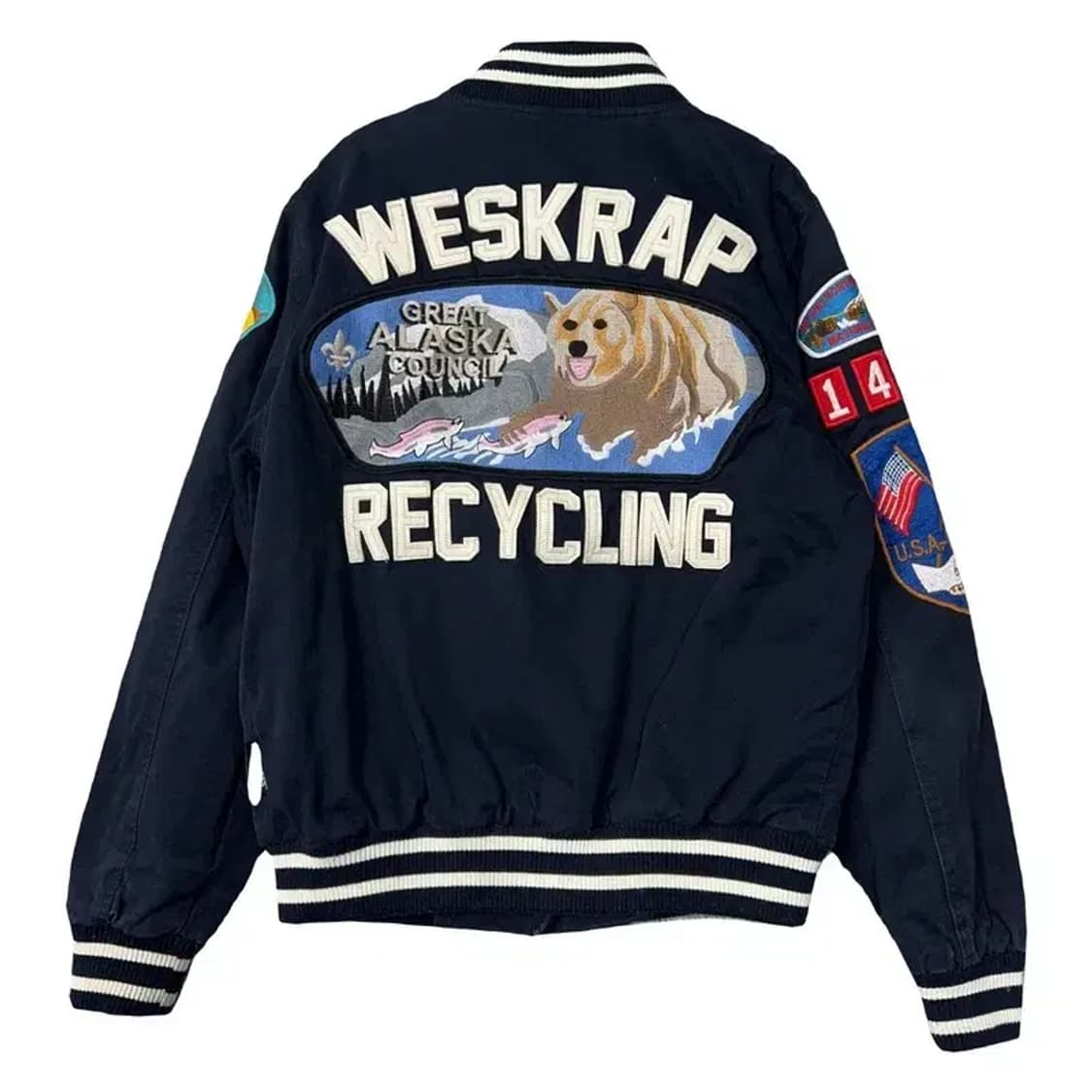 포더보이즈 빈티지 패치 단가라 바시티 M 상품이미지2