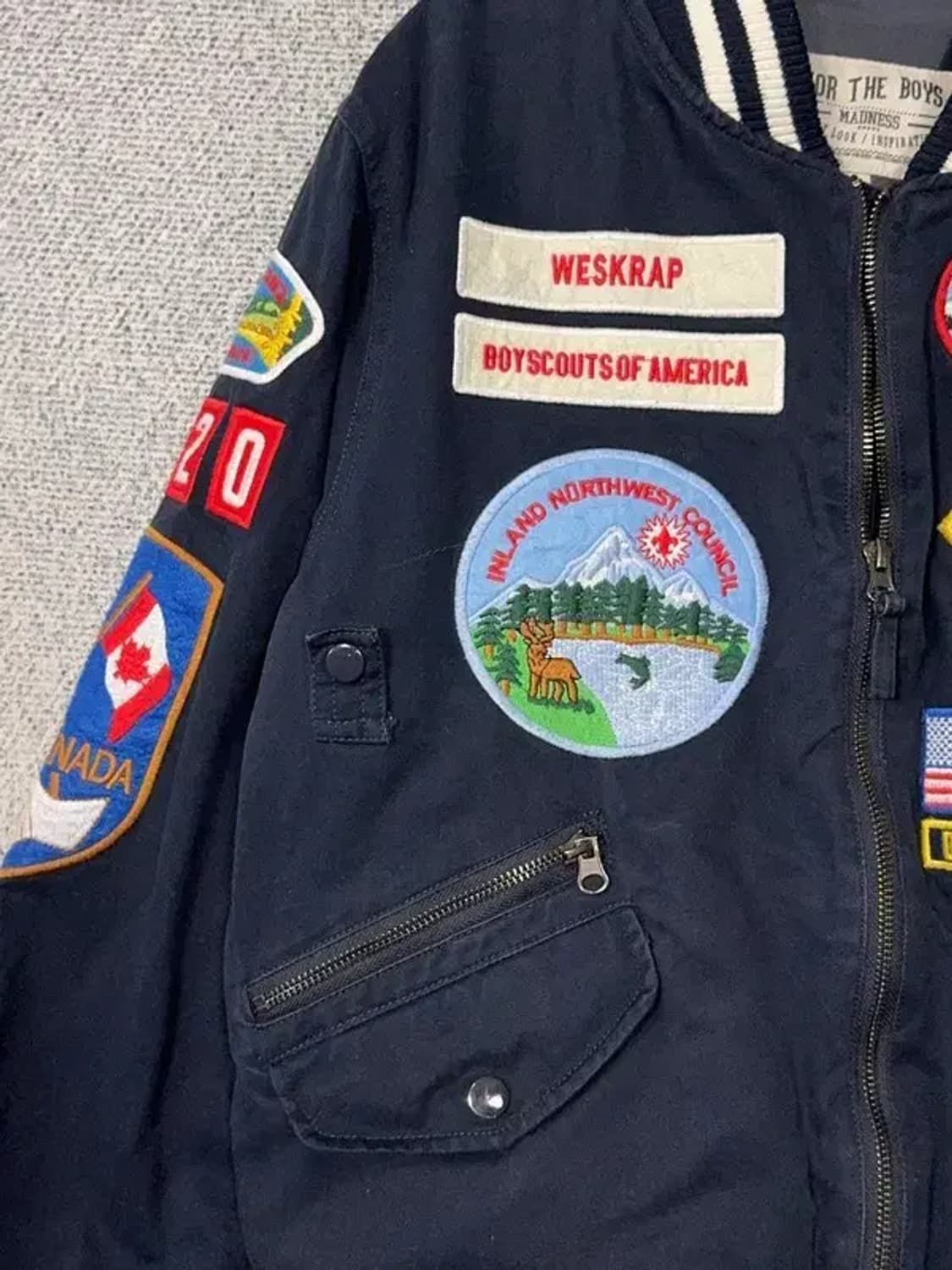 포더보이즈 빈티지 패치 단가라 바시티 M 상품이미지6