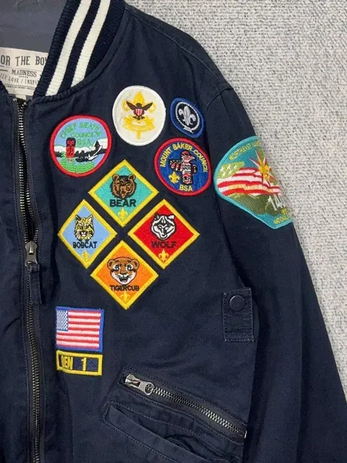 포더보이즈 빈티지 패치 단가라 바시티 M 상품이미지7