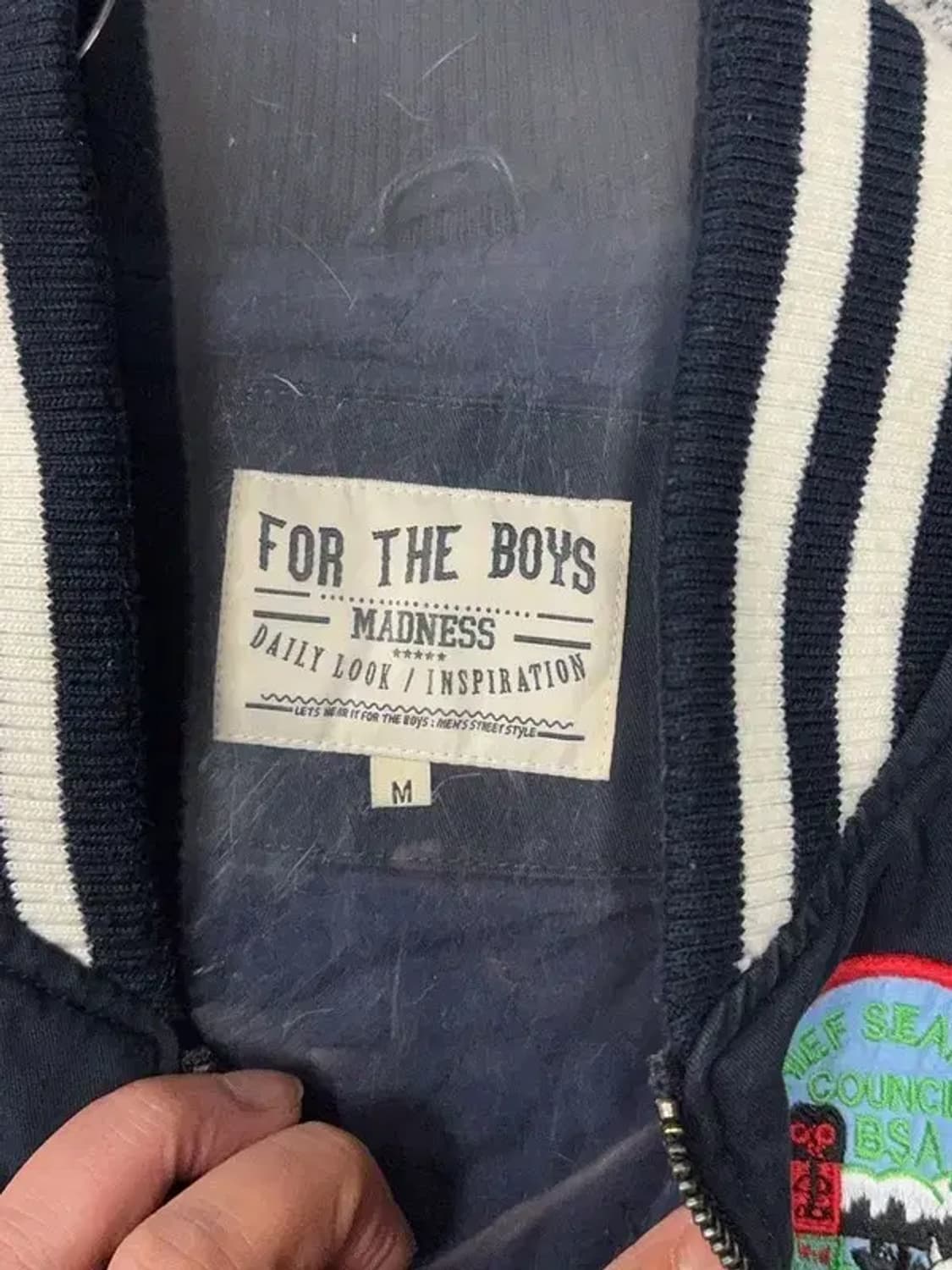 포더보이즈 빈티지 패치 단가라 바시티 M 상품이미지9