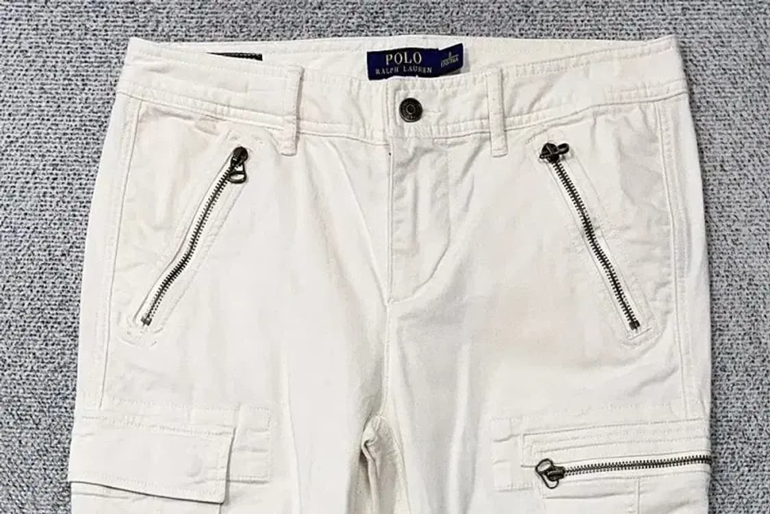 폴로 바이커핏 여성 크림 청바지 8 상품이미지3