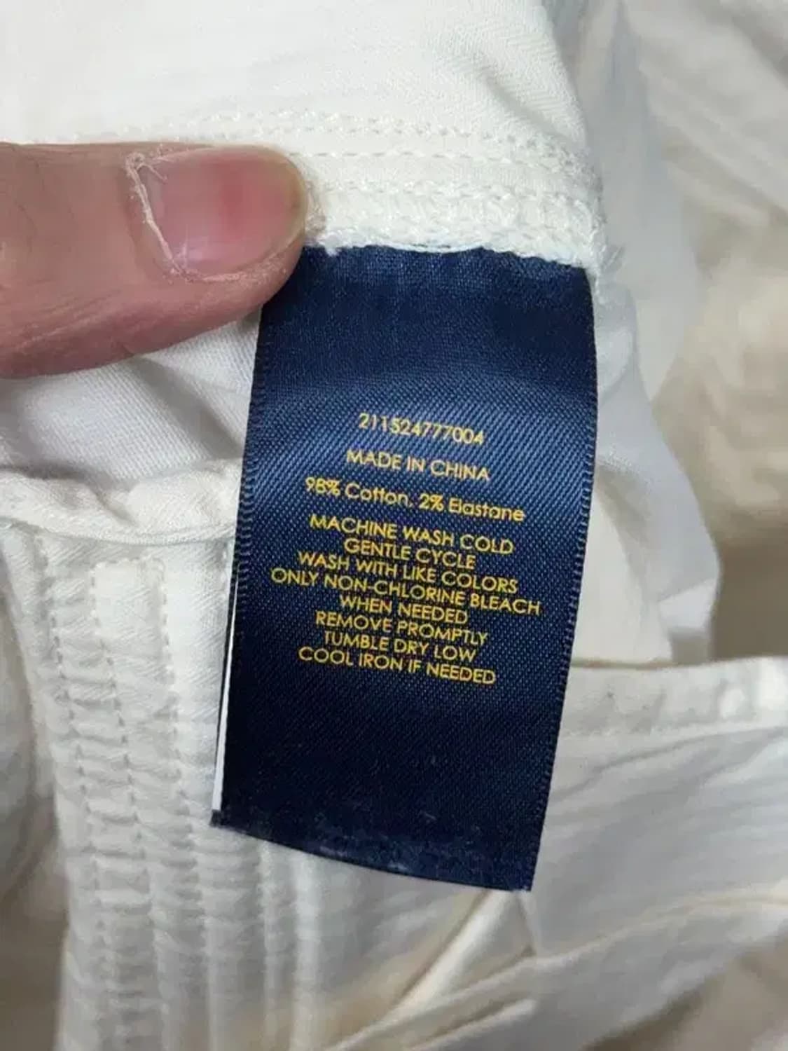 폴로 바이커핏 여성 크림 청바지 8 상품이미지9