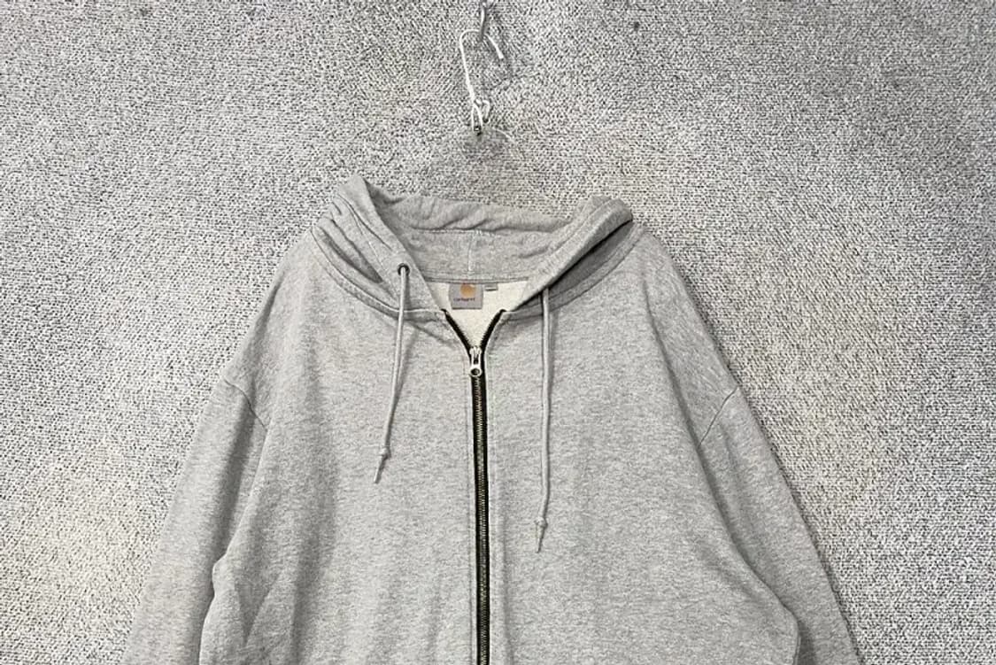 칼하트 라이트 그레이 오버핏 후드 집업 XL 상품이미지3