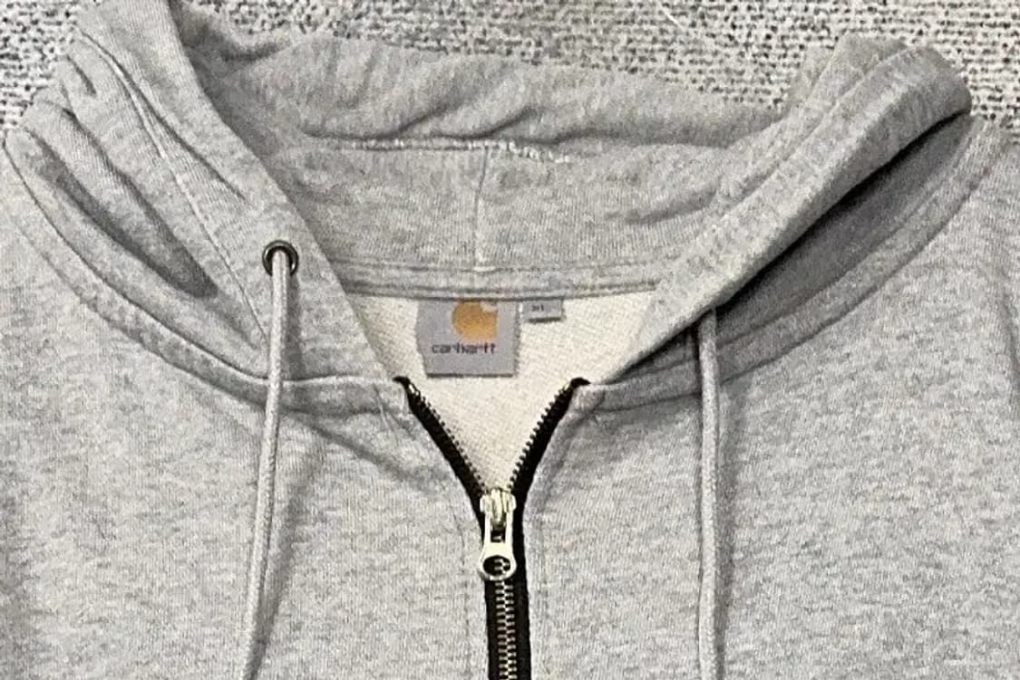 칼하트 라이트 그레이 오버핏 후드 집업 XL 상품이미지5