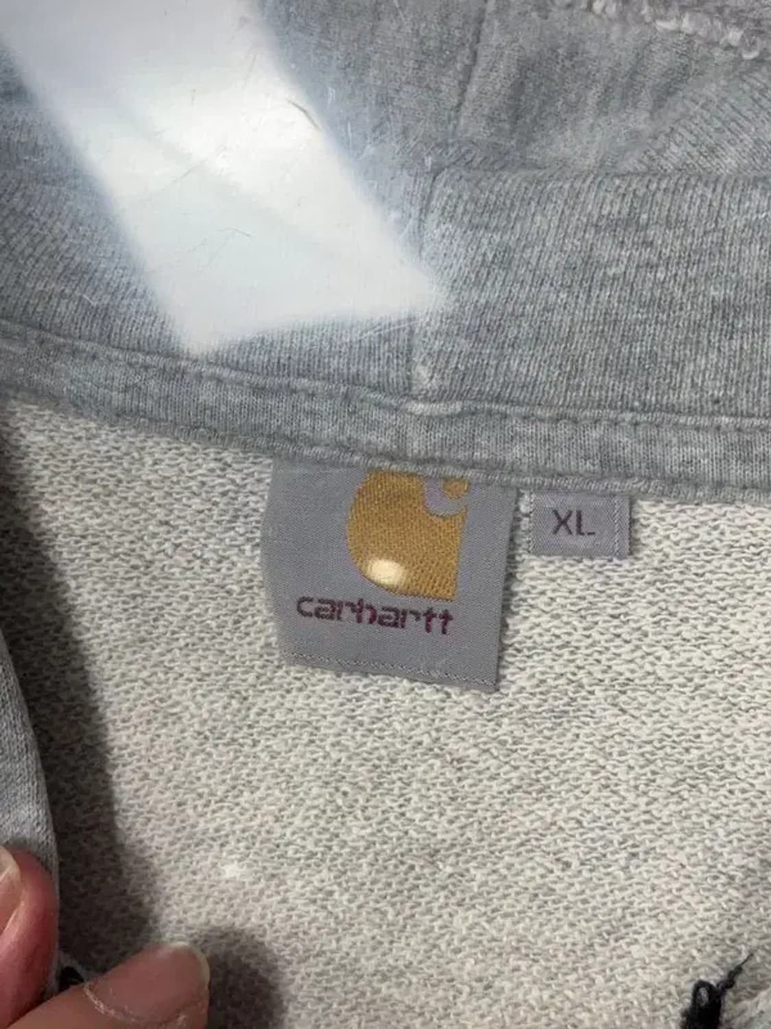 칼하트 라이트 그레이 오버핏 후드 집업 XL 상품이미지7