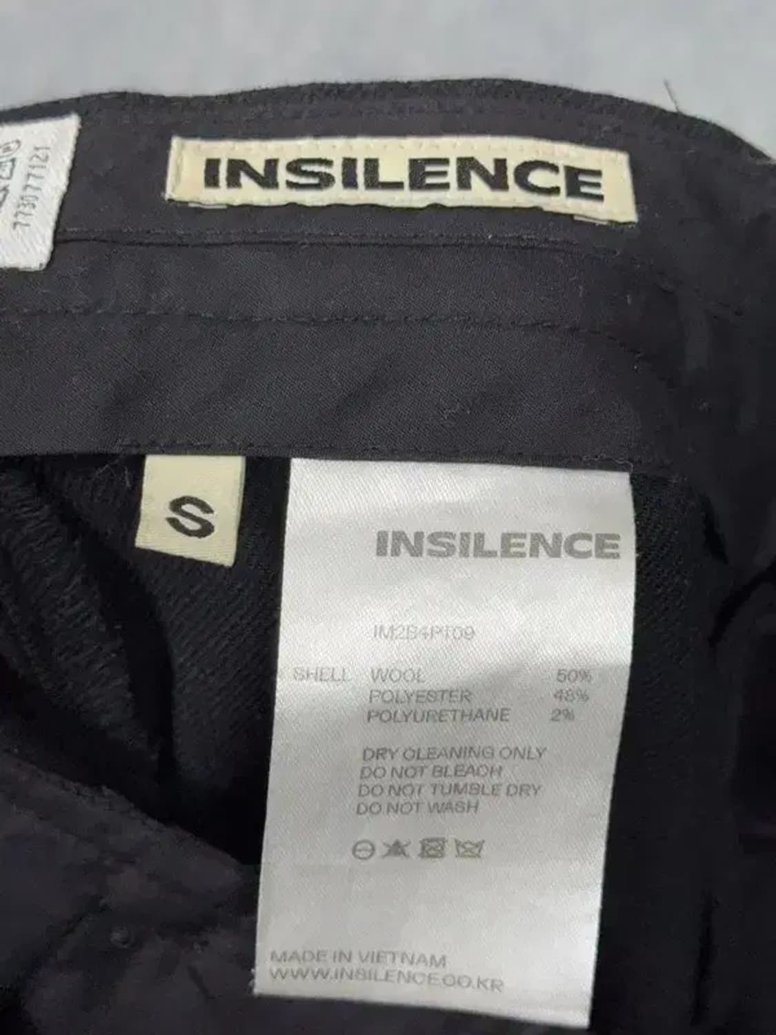 인사일런스 블랙 오버핏 카펜터 바지 S 상품이미지6