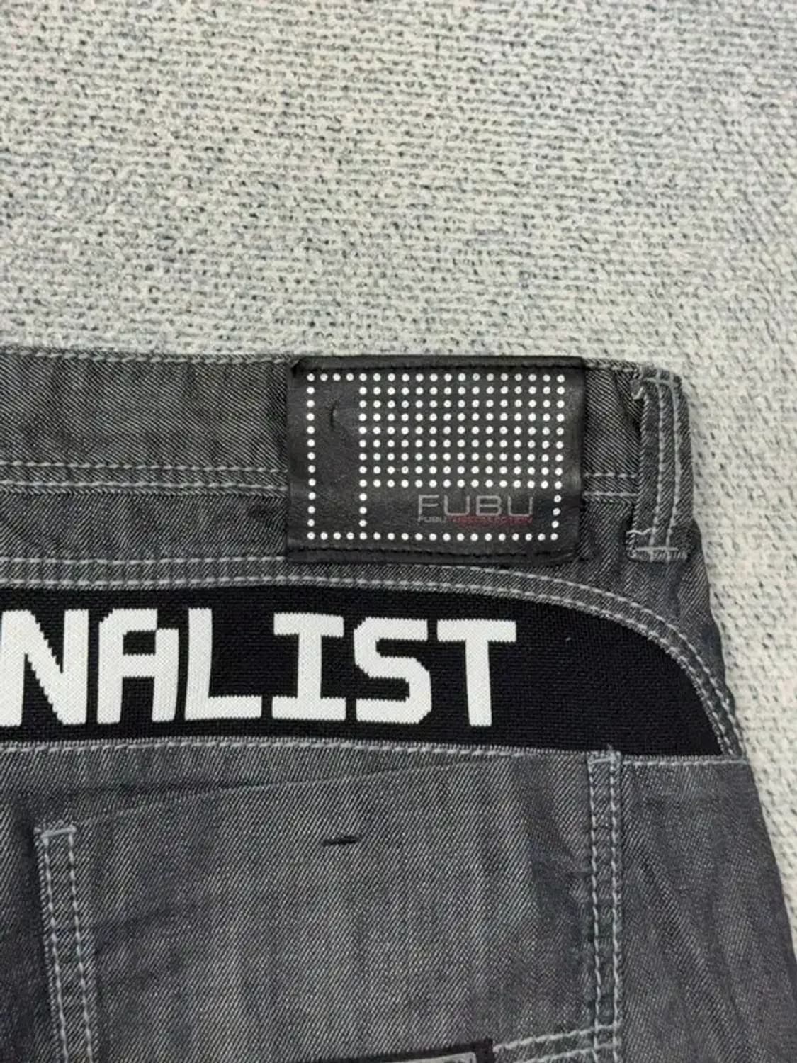 푸부 흑청 생지 빈티지 오버 사이즈 청바지 38 상품이미지10