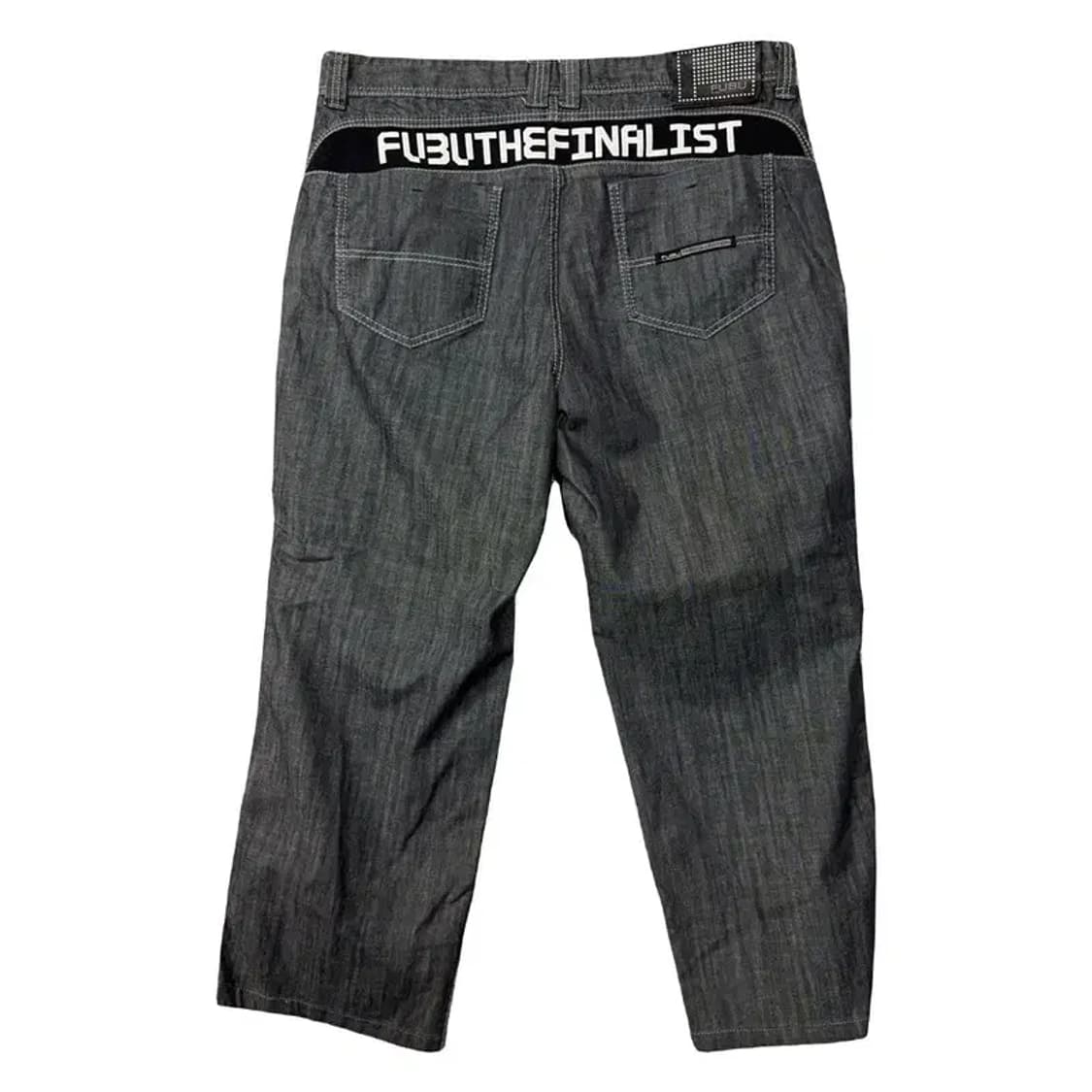 푸부 흑청 생지 빈티지 오버 사이즈 청바지 38 상품이미지2