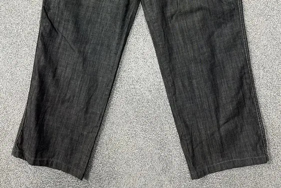 푸부 흑청 생지 빈티지 오버 사이즈 청바지 38 상품이미지4