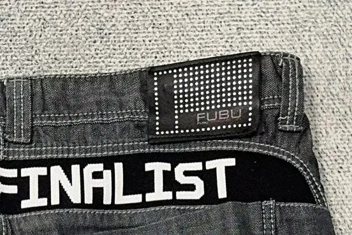 푸부 흑청 생지 빈티지 오버 사이즈 청바지 38 상품이미지7