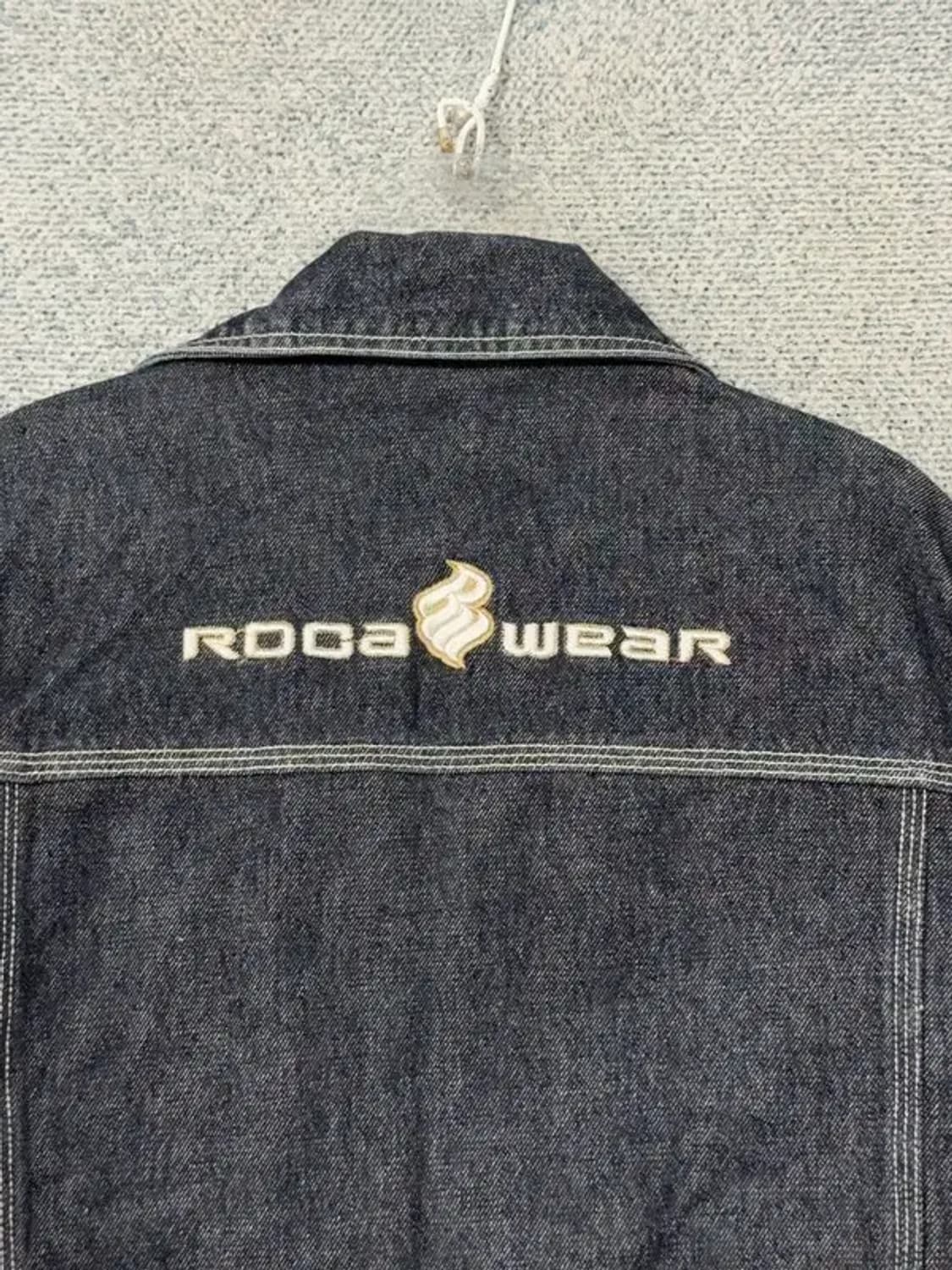 로카웨어 자수 로고 진청 스티치 데님 자켓 L 상품이미지8