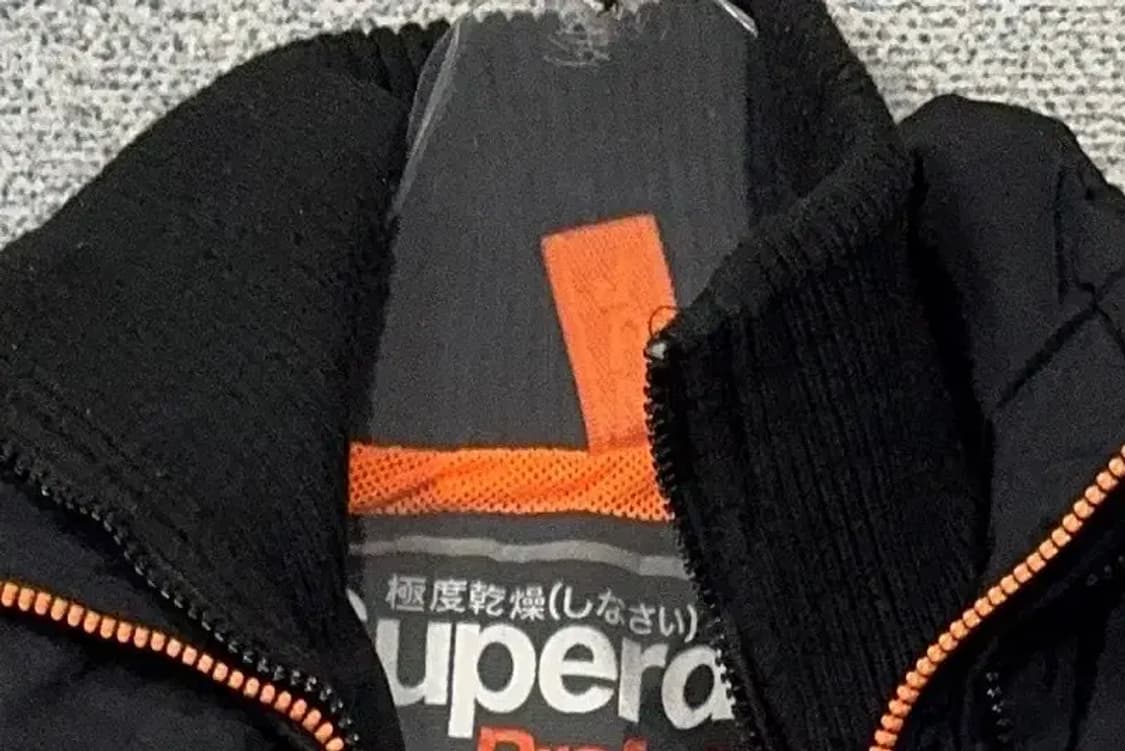 수퍼드라이 3-ZIP 빈티지 블랙 테크웨어 바람막이 윈드자켓 M 상품이미지5