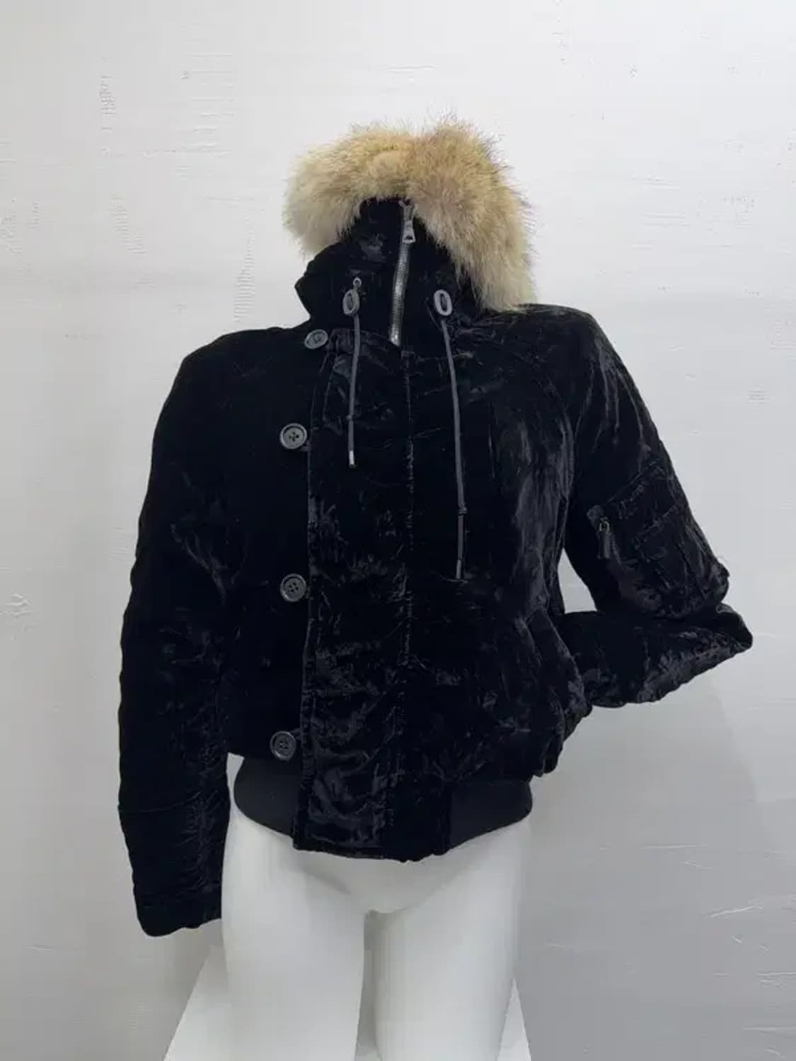 폴로 벨벳 N2B 야상 블랙 자켓 상품이미지2