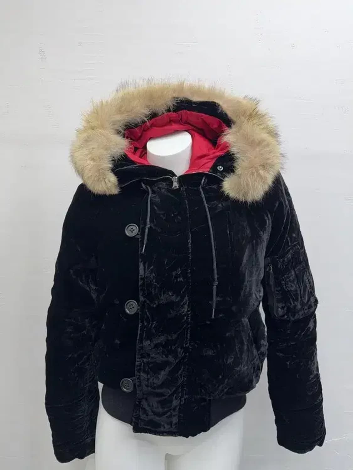 폴로 벨벳 N2B 야상 블랙 자켓 상품이미지6