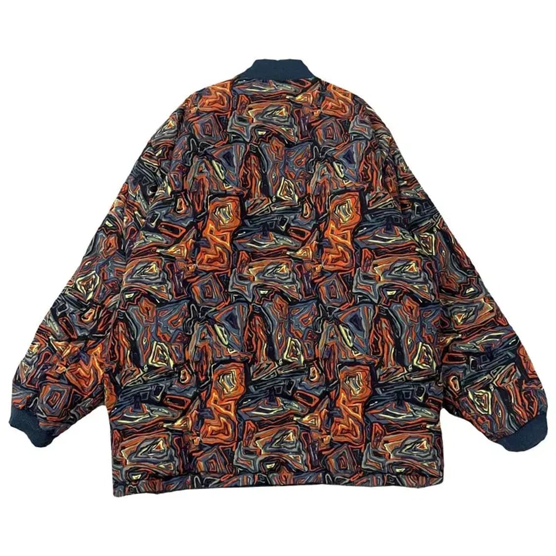 나이키 90s 올드스쿨 기하학 패턴 덕다운 오버 사이즈 블루종 패딩105 상품이미지2