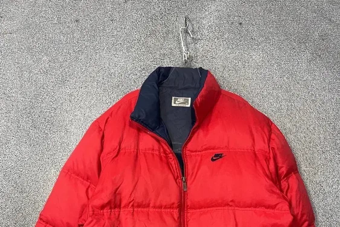 나이키 삼나스포츠 90s 레드 로고 덕다운 패딩 XXL 상품이미지3
