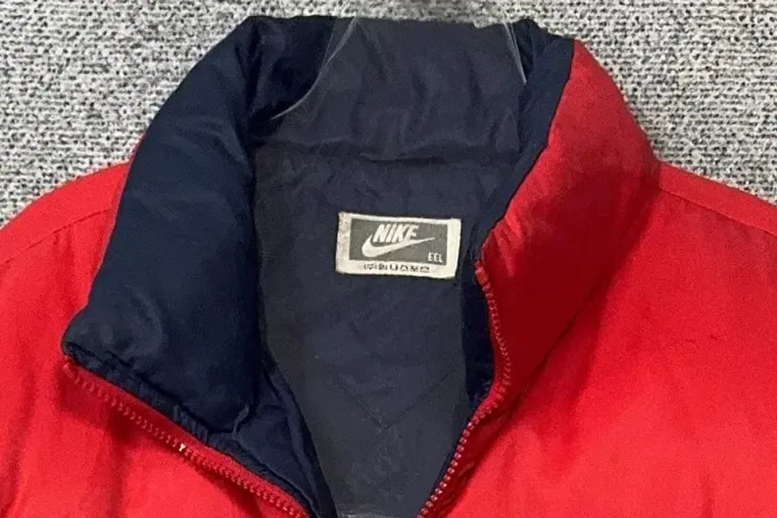 나이키 삼나스포츠 90s 레드 로고 덕다운 패딩 XXL 상품이미지5