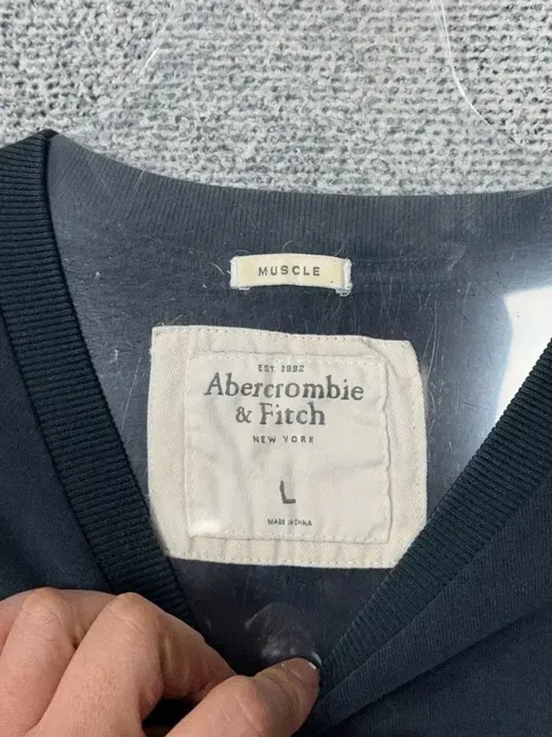 아베크롬비 로고 Y2K 슬리브 긴팔티 L 상품이미지8