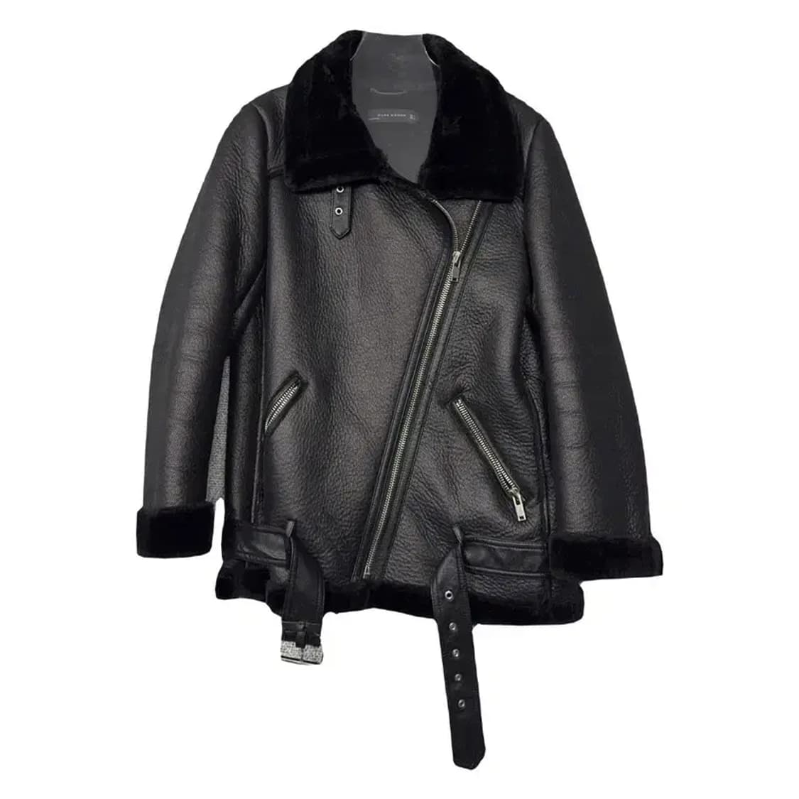 자라 블랙 무스탕 S 상품이미지1