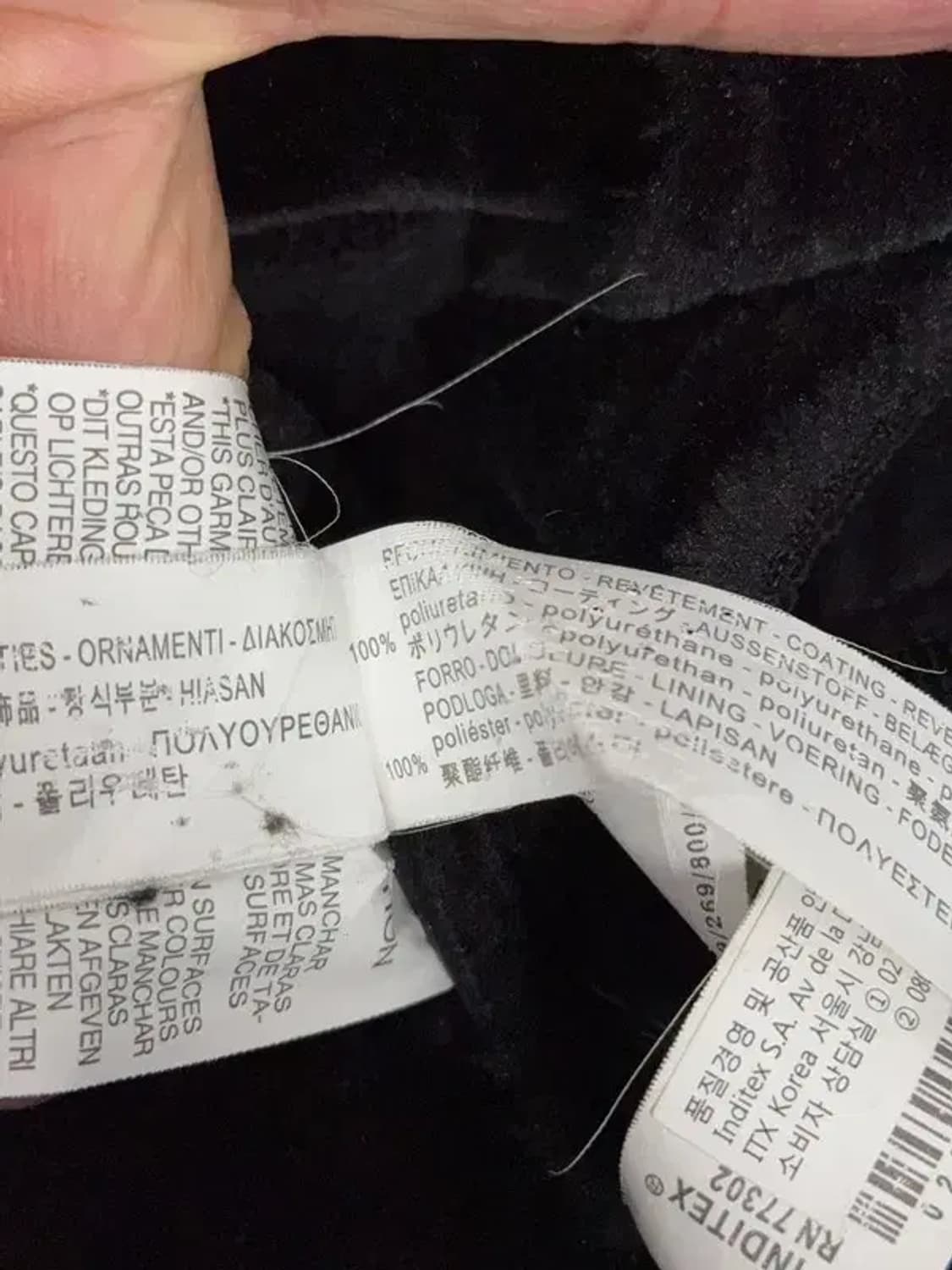 자라 블랙 무스탕 S 상품이미지9