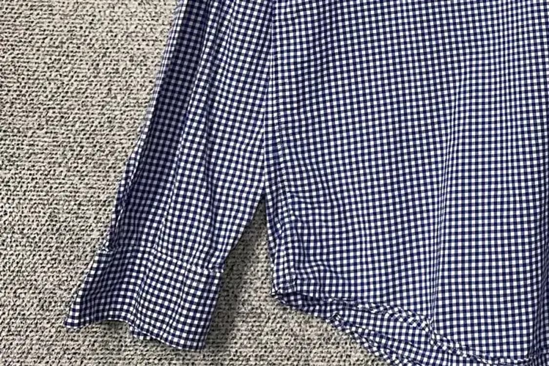 폴로 클래식 핏 체크 네이비 셔츠 M 상품이미지6